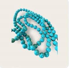 Turquoise Howlite Upcycled Necklace