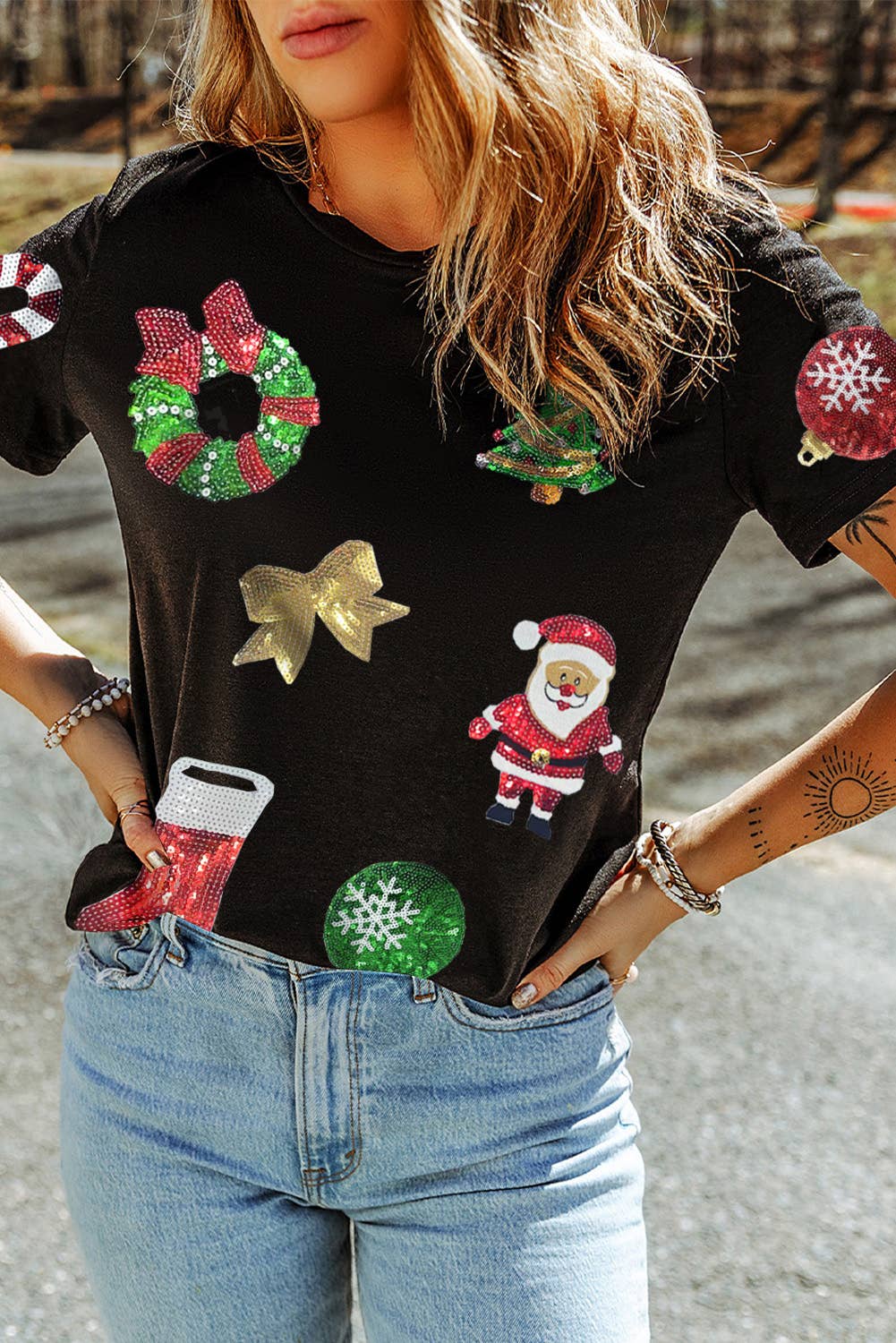 Sequin Christmas T-Shirt