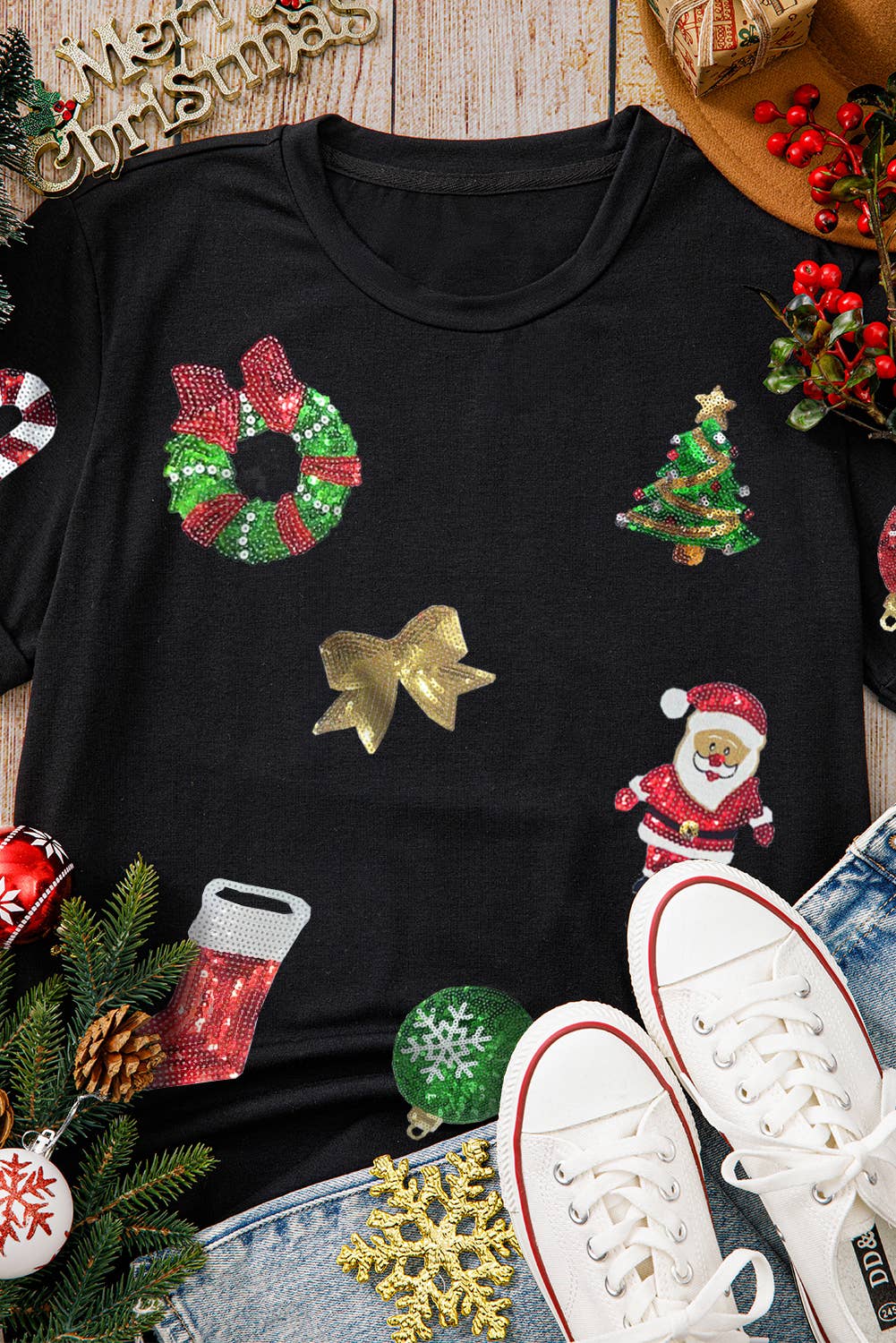 Sequin Christmas T-Shirt