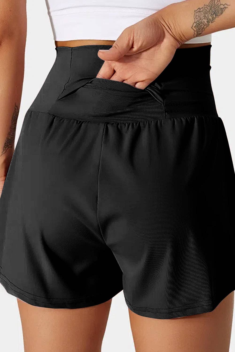 Black Water Resistent Shorts