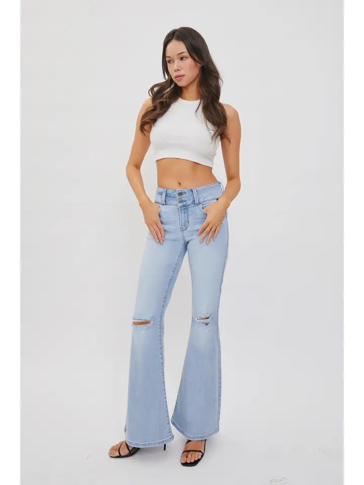 Tummy Control Stretchy Flares