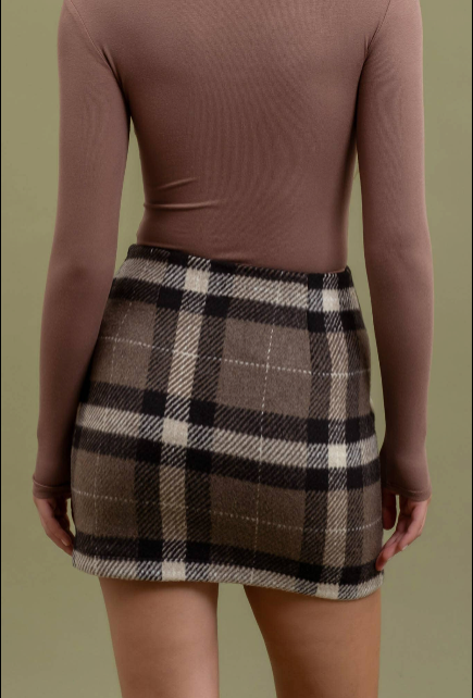 Plaid Mini Skirt