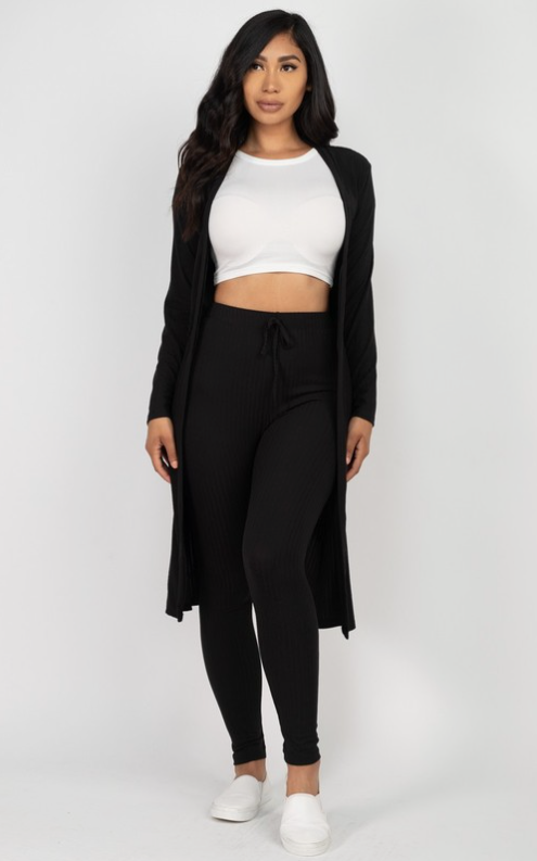 BLK Cardigan Set