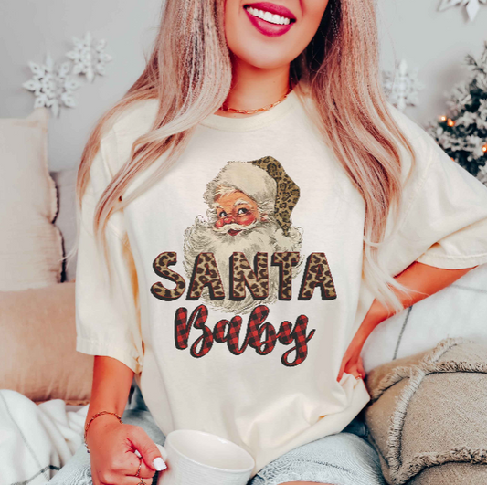 Santa Baby Cheetah-WHITE