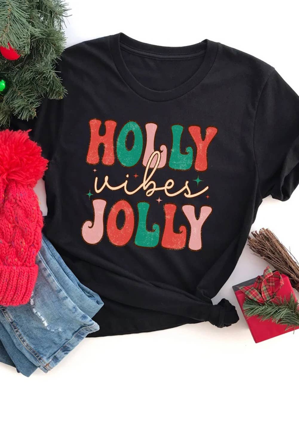 Holly Jolly Vibes T-Shirt