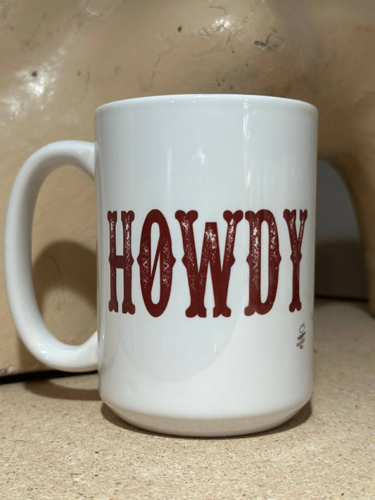 Howdy 15oz Ceramic Coffee Mug