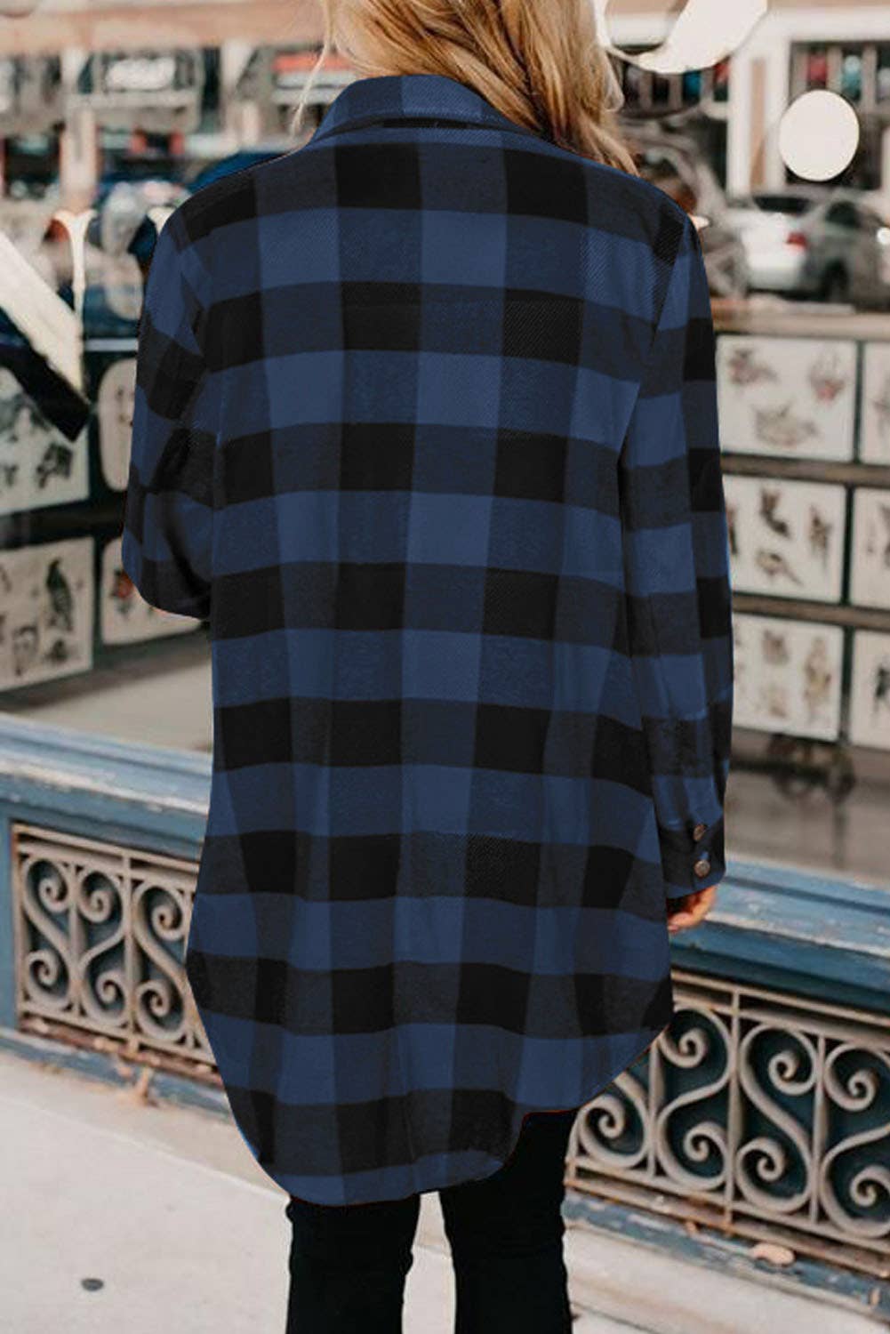 Plaid Shirt Coat