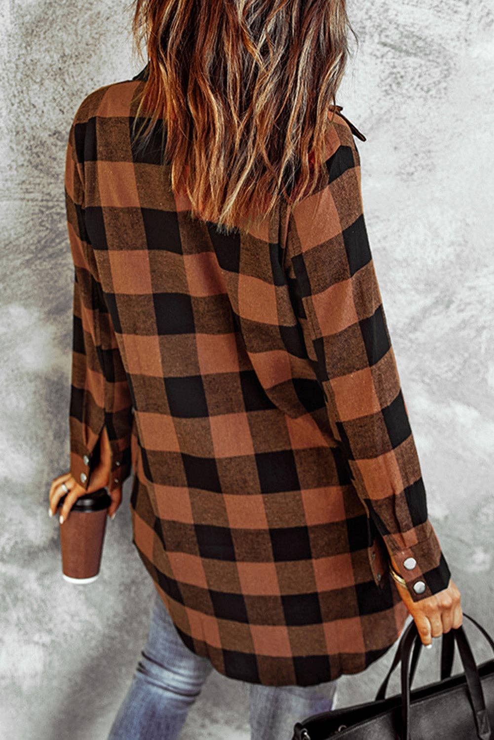 Plaid Shirt Coat