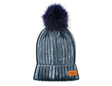 Britt's Knits Glacier Knit Pom Hat Open Stock