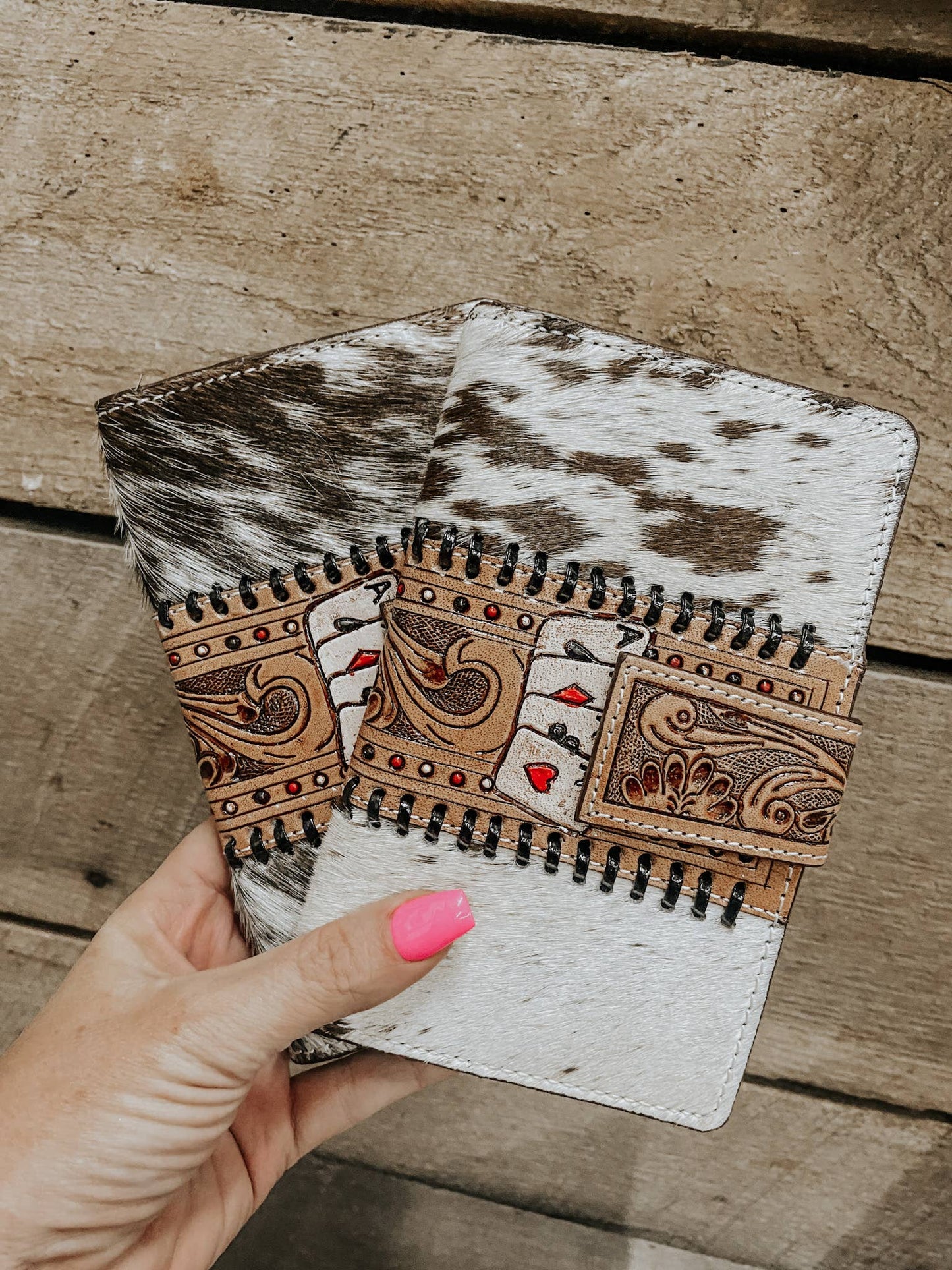 Ace Tooled Leather Cowhide Wallet