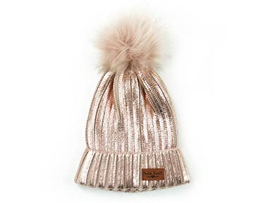 Britt's Knits Glacier Knit Pom Hat Open Stock