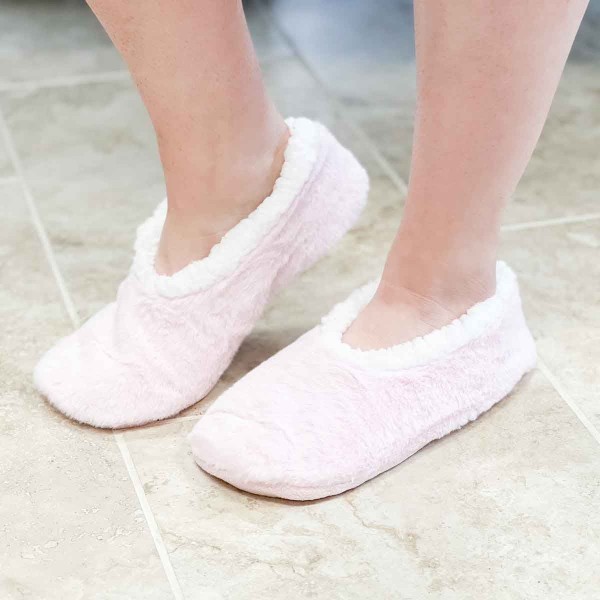 Pink Plush Sherpa Slippers