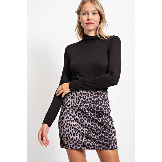 Leopard Mini Skirt
